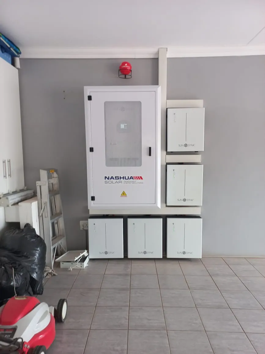 Nashua Solar / Sunsynk install with battery wall